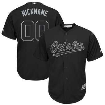 Baltimore Orioles Majestic 2019 Players' Weekend Cool Base Roster Customized Black Jersey,We sell and wholesale Baltimore Orioles Majestic 2019 Players' Weekend Cool Base Roster Customized Black Jersey on line form chian!